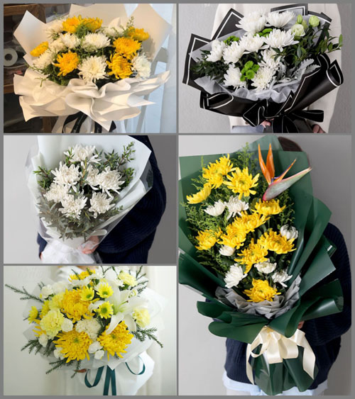 贵州毕节市黔西县中坪镇黄泥坡村白事花束代送